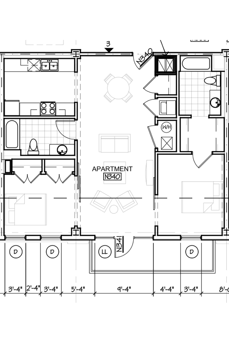 Slowdown Apartments 340 Floor Plan 