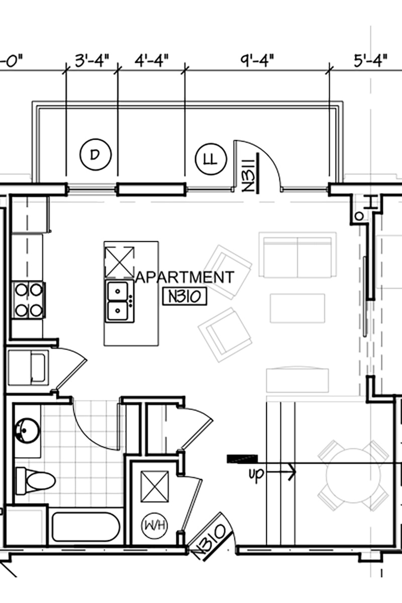 Slowdown Apartments 310 Floor Plan