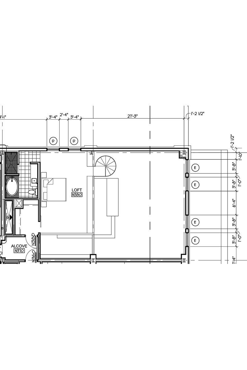Slowdown Apartments 280 loft floor plan